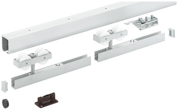 Fitting Set for Sliding Interior Doors Hawa-Junior 160/B Top hung system for low headroom doors For 1 door