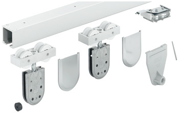 Fitting Set for Sliding Glass Interior Doors Hawa-Junior 120/GP Top hung system For 1 door