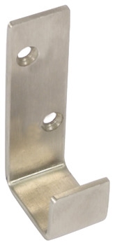 Coat Hook Stainless Steel 25 x 62 mm Face fixing Satin stainless steel finish