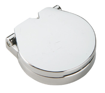 Escutcheon for Budget Lock with Spring Cover Zinc Alloy Chrome plated