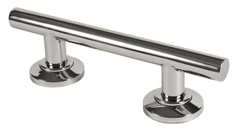 Straight Grab Rail Length 335-900 mm Nyma Style Length 355 mm hole centres 203 mm polished stainless steel