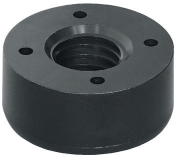 Furniture Glide Ø 55 mm With spacer plate and adapter up to 83 mm Height 23 mm load capacity 60 kg screw fixing