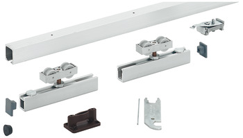 Fitting Set for Sliding Interior Doors Hawa-Junior 40/B Top hung system for low headroom doors For 1 door