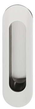 Pull Handle Flush 155 x 45 mm Grade 304 Stainless Steel FSB 4250 Suitable for sliding timber doors Without sprung cover satin