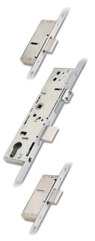 Multipoint Mortice Lock Cylinder 3 Point Deadbolt Latchbolt Front plate length x width: 2250 x 16 mm backset 35 mm