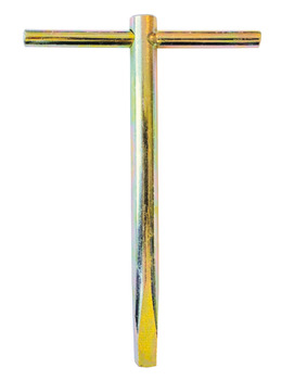 Lock Key Tee Budget Steel Rainbow zinc plated