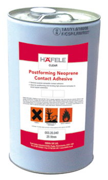 Contact Adhesive Postforming Neoprene 25-205 Litres Häfele Size 25 litres clear colour