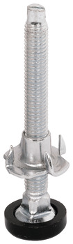 Plinth Adj Fit M8x45mm D23mm Galvanised Steel/Black
