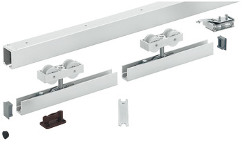 Fitting Set for Sliding Interior Doors Hawa-Junior 120/B Top hung system for low headroom doors For 1 door