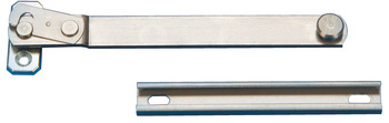 Restrictor Concealed Releasable for Side or Top Hung Windows Stainless Steel and Zinc Alloy Complete with stud plate track Self colour