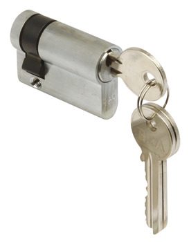 Euro Profile Cylinder Single Key Only Operation Brass Size 45 mm polished
