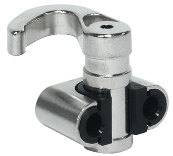 Top and Bottom Catch Hook for Screw Fixing Espagnolette For rod Ø 6 mm
