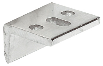 Angled Striking Plate for Furniture Bolt with Slot Nickel plated