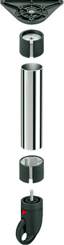 Cone for Assembly of Rondella Table Leg or for Bespoke Design With M10 internal thread For Ø 80 (78) mm tube - view 3