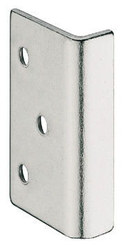 Striking Plate for Screw Fixing Steel Angled nickel plated