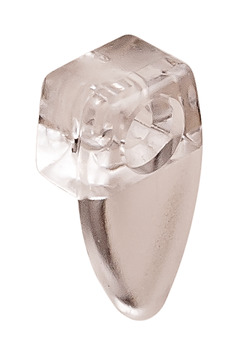 Mirror Clip Oval Plastic Trans - view 2