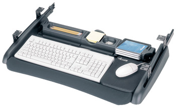 Izon Del Keyboard Tray 45kg Steel Black PC