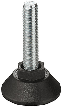 Adjusting Screw M10 Thread with Fixed Foot Length 30 mm
