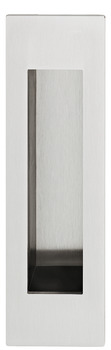 Pull Handle Flush 155 x 45 mm Grade 304 Stainless Steel FSB 4251 Suitable for sliding timber doors Without sprung cover satin