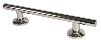 Straight Grab Rail Length 335-900 mm Nyma Style Length 480 mm hole centres 303 mm polished stainless steel