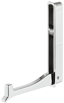 Coat Hook Zinc Alloy 74 x 93 mm Folding Polished chrome finish