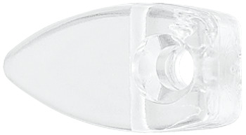 Mirror Clip Oval Shape Transparent finish