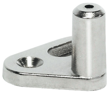 Locking Bolt with Screw Fixing Plate Polished nickel plated