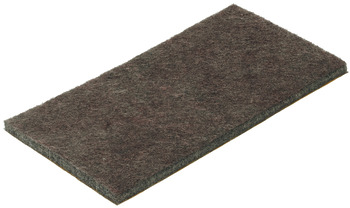 Felt Glide Rectangular Self Adhesive L x W: 100 x 50 mm brown