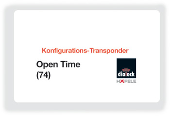 Key Card Open Time Dialock Programming for small projects Open time 74