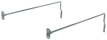 Filing Rails for Drawer Length 450 mm Screw fixing Chrome plated finish