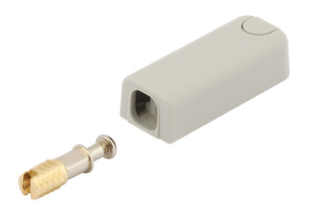 Sprung Push Catch for Opening Doors without Handles Grey