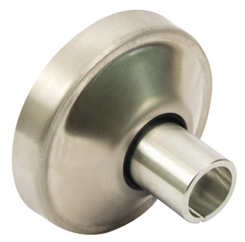 Wall to Headrail Socket 316 L Cubicle Fittings for 13 mm Board Partitions PBA Stainless steel Satin finish