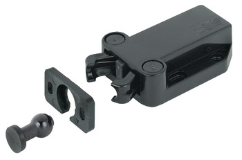 Pressure Catch for Screw Fixing Non-Magnetic Plastic Pull approx. 4 kg black - view 2