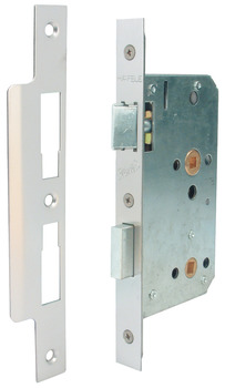 Bathroom Lock Mortice Square Forend Case Size 92 mm Startec Backset 60 mm case size 92 mm satin stainless steel