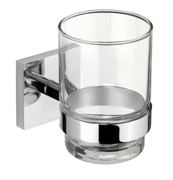 Tumbler and Holder Height 96 mm x Width 67 mm x Depth 118 mm Chester Chrome plated finish
