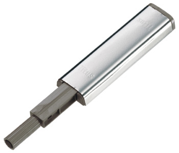 Push Catch for Standard Concealed Hinges and Drawers Steel and Plastic Steel finish