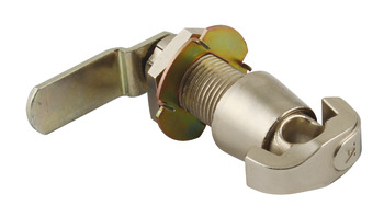 Padlockable Cam Lock for 6.5 12.2 or 19.2 mm Panels To suit panel thickness 12.2 mm bright nickel