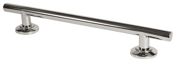 Straight Grab Rail Length 335-900 mm Nyma Style Length 620 mm hole centres 448 mm polished stainless steel