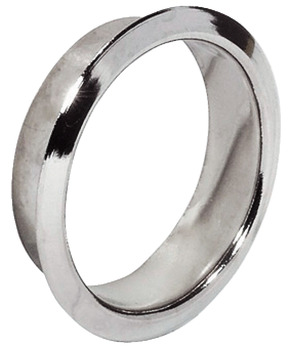 Cylinder Rosette for Use with Ø 22 mm Cylinders Polished nickel plated