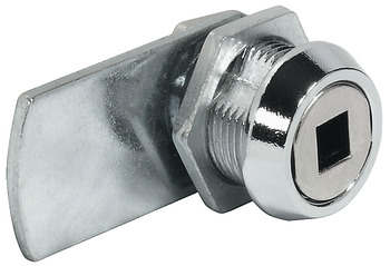 Cam Lock for Square Profile Key with Straight Cam and Nut Attachment Closure direction 180° 1 (2-8) length L 13.0 mm