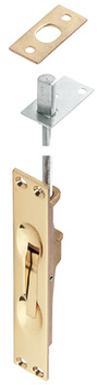 Flush Bolt Lever Action 172 x 25 mm Brass Designed principally for metal section doors Polished