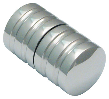 Shower Door Knob Back to Back Cylindrical Knob Set Ø 32 mm Suitable for toughened glass doors 8-10 mm thick Polished chrome plated finish