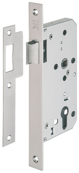 Latch Mortice for Flush Doors Stainless Steel Startec Backset 55 mm case size 84 mm satin