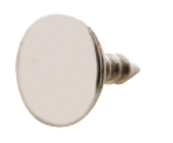 Plate for Magnet or K Push Door Catch Knock In with Ø 3 mm Pin Galvanized steel