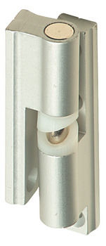Hinge Set Normal Duty Cubicle Fittings for 17-21 mm Board Partitions Aluminium Satin anodised finish