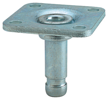 Pin for Castors Ø 10 mm with 38 mm Mounting Plate Pin Ø 10 mm