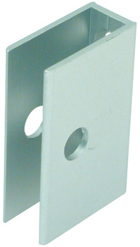 Channel Bracket Set Cubicle Fittings for 12-13 mm Board Partitions Aluminium Through fixing