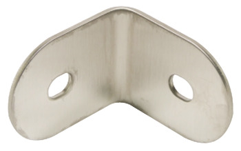 Angle Bracket 316 L Cubicle Fittings for 13 mm Board Partitions PBA Stainless steel Satin finish