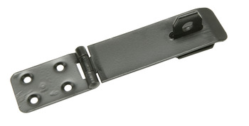 Safety Hasp+Staple 174mm Steel Black Antique