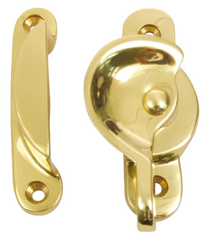 Sash Fastener Fitch Pattern Brass Polished